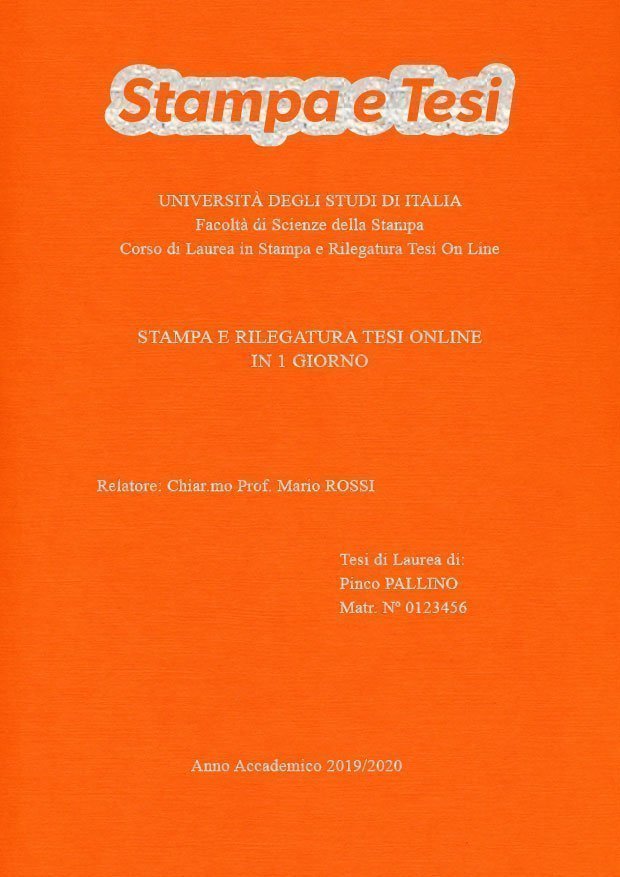 Similtela Arancione Argento LAYOUT 2 - Logo in Alto - Times New Roman